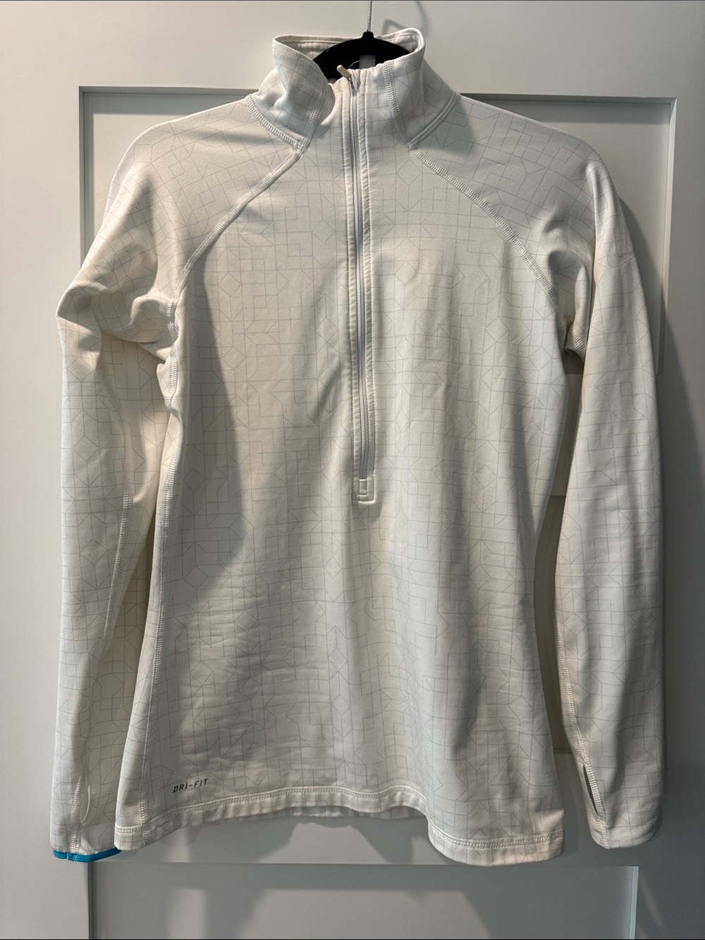 Nike White Half-Zip Performance Sweater
